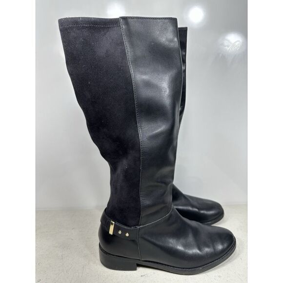Cole Haan Adler Women's Riding Leather Boots Black 9B - Picture 3 of 6